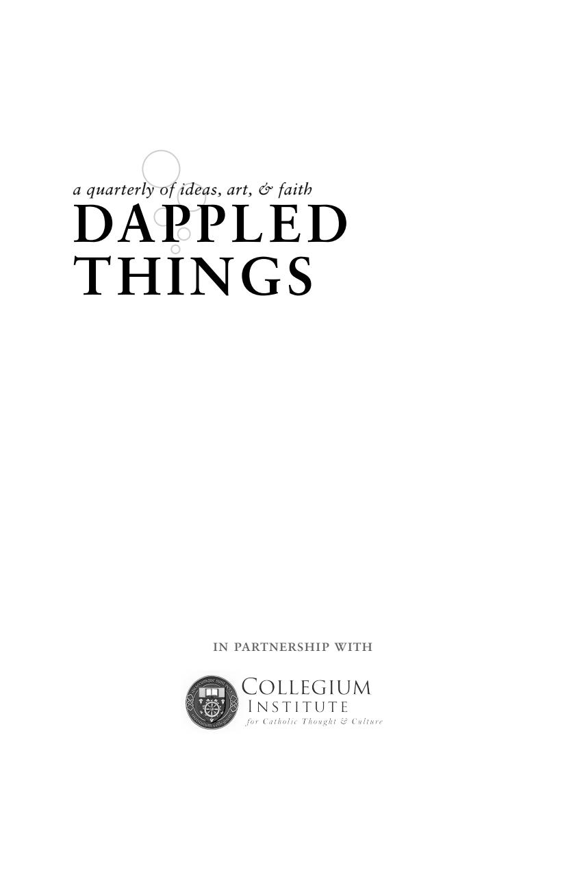 Dappled Things Preview Pages