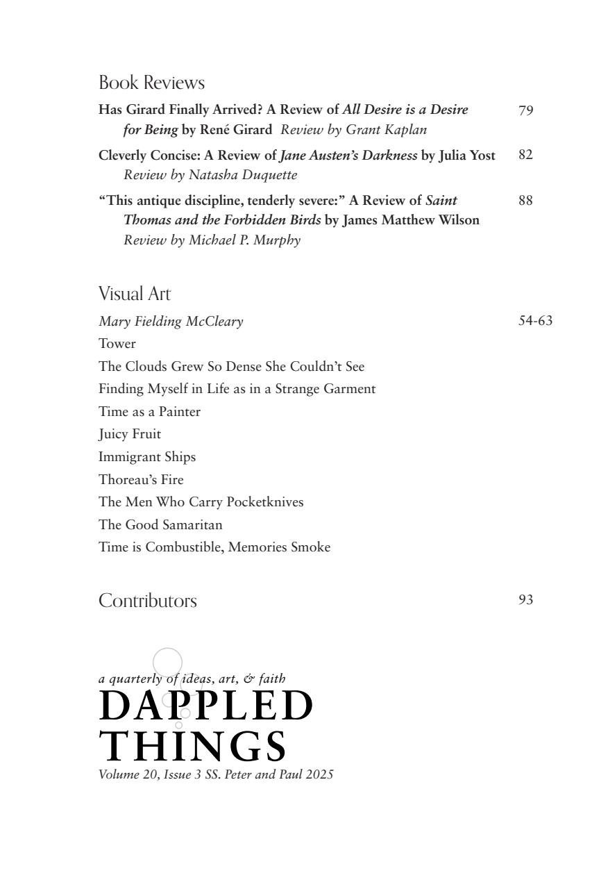 Dappled Things Preview Pages