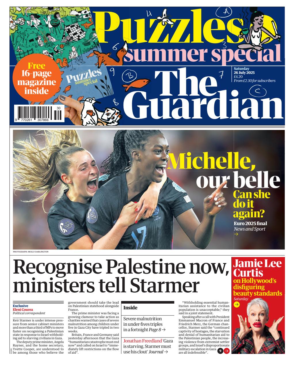 The Guardian Newspaper Preview Pages