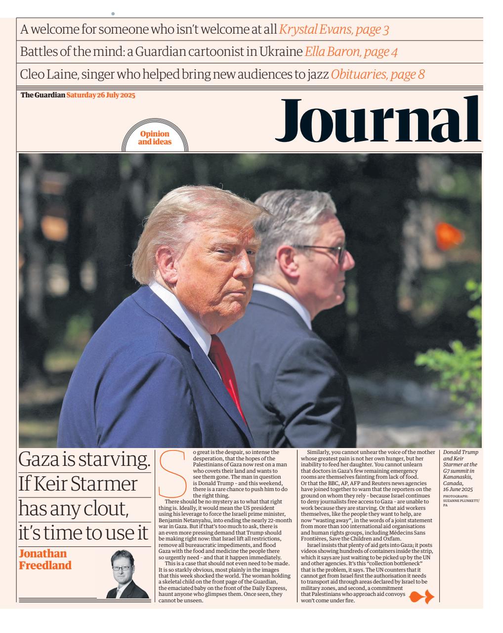 The Guardian Newspaper Preview Pages