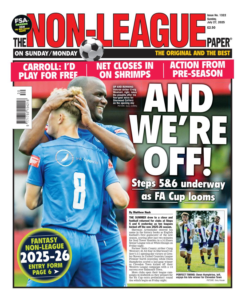 The Non-League Football Paper Preview Pages