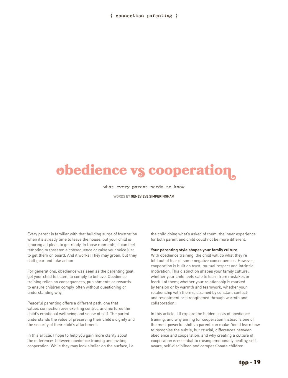 The Natural Parent Magazine Preview Pages