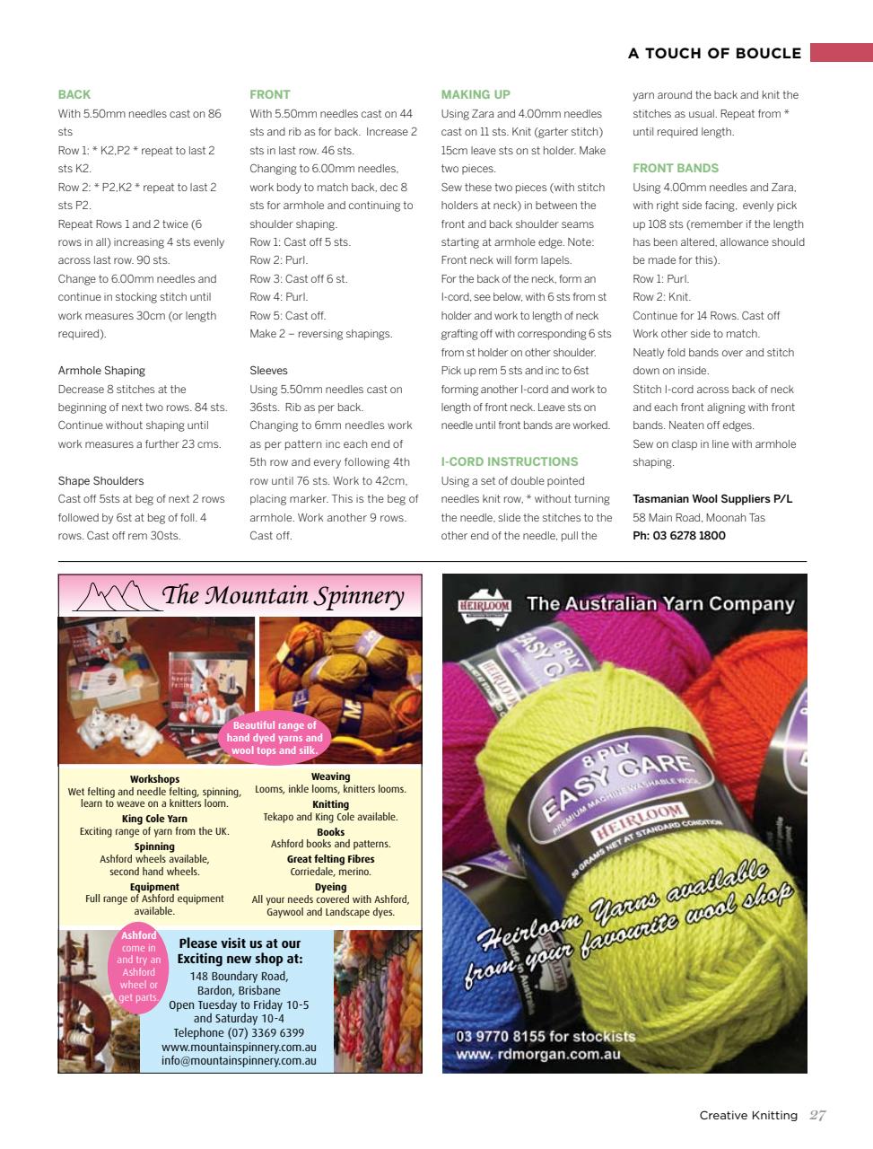 Creative Knitting Preview Pages