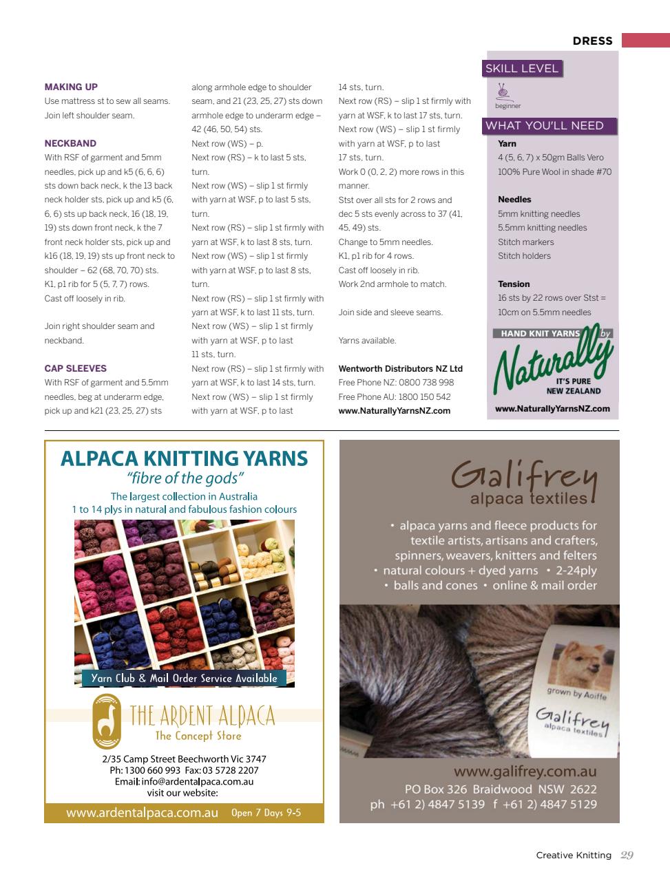 Creative Knitting Preview Pages