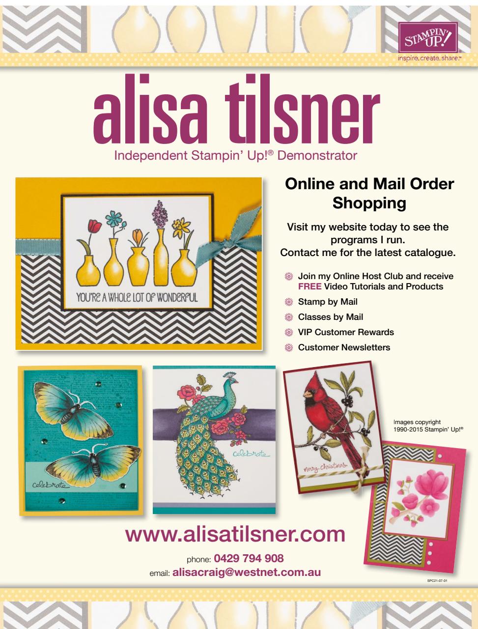 Australian Cardmaking Stamping and Papercraft Preview Pages