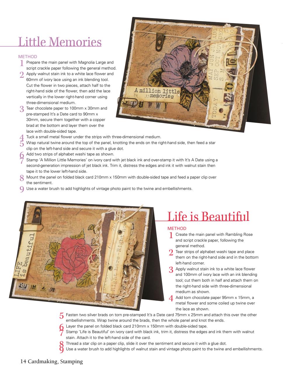 Australian Cardmaking Stamping and Papercraft Preview Pages