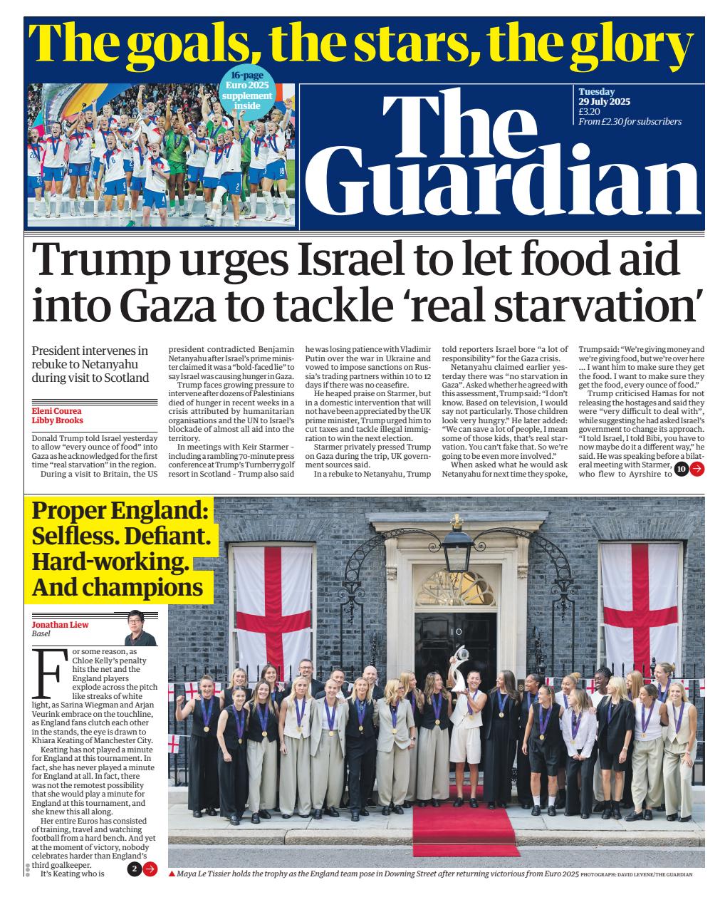 The Guardian Newspaper Preview Pages
