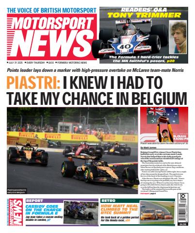Motorsport News issue 31-Jul-25
