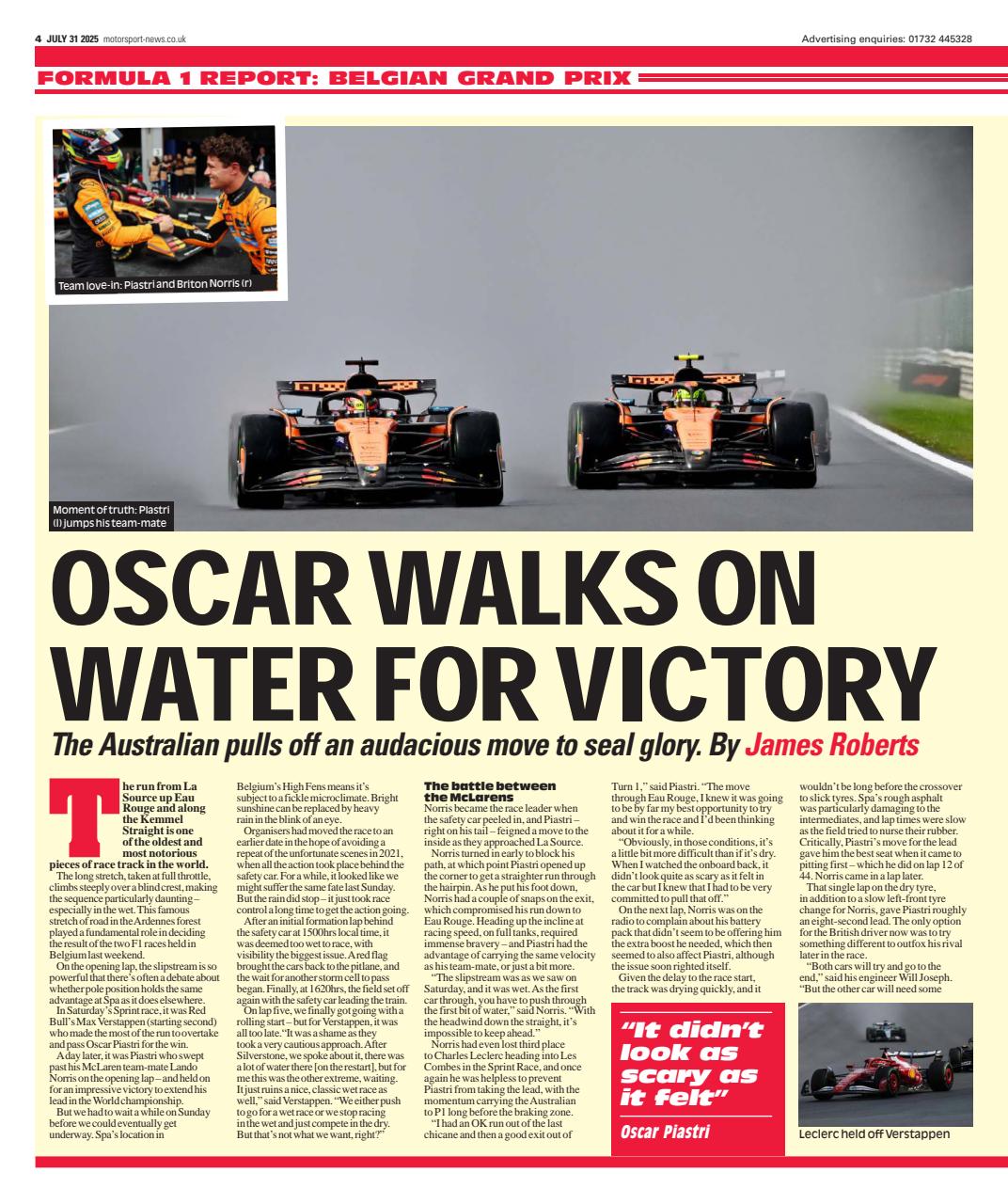 Motorsport News Preview Pages