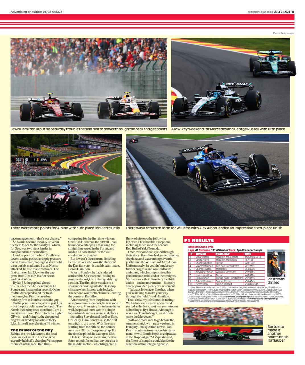 Motorsport News Preview Pages