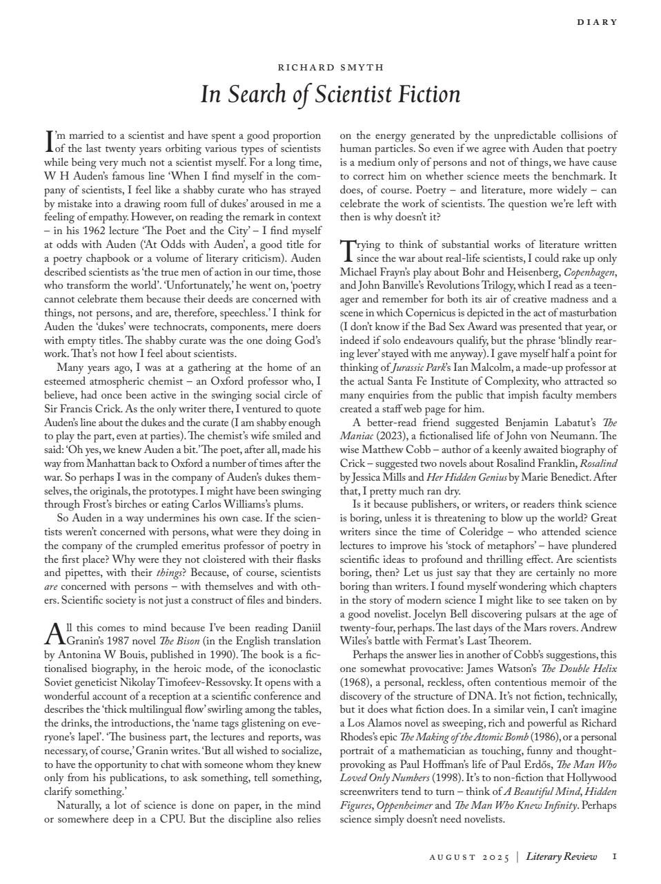 Literary Review Preview Pages