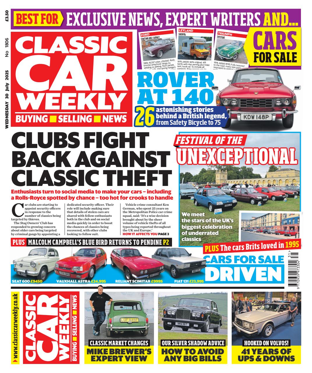 Classic Car Weekly Preview Pages