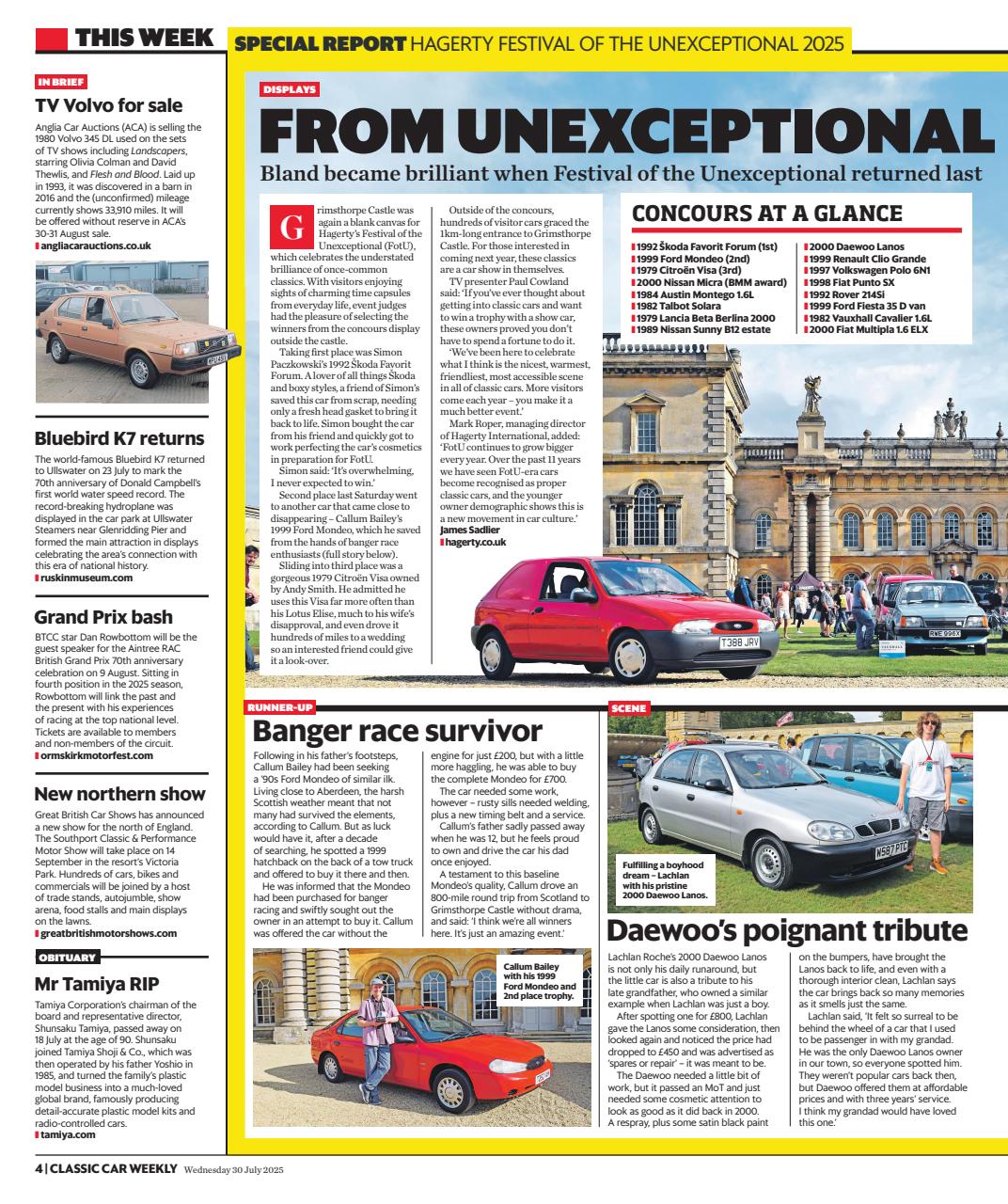Classic Car Weekly Preview Pages