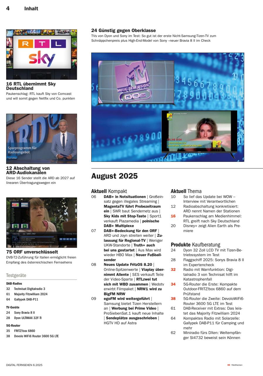 Digital Fernsehen Preview Pages