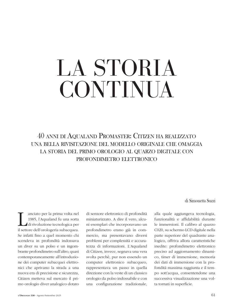 L'Orologio Preview Pages