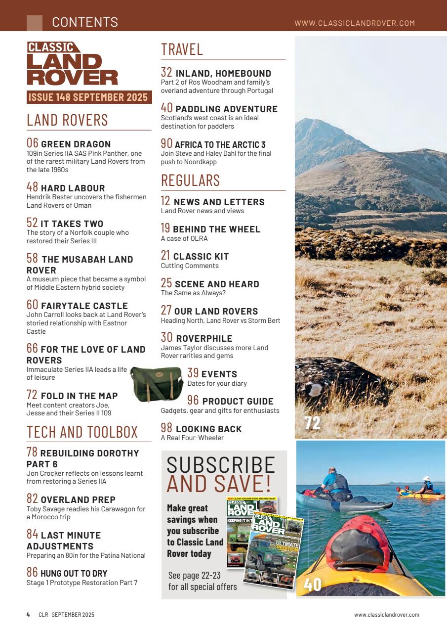 Classic Land Rover Magazine Preview Pages