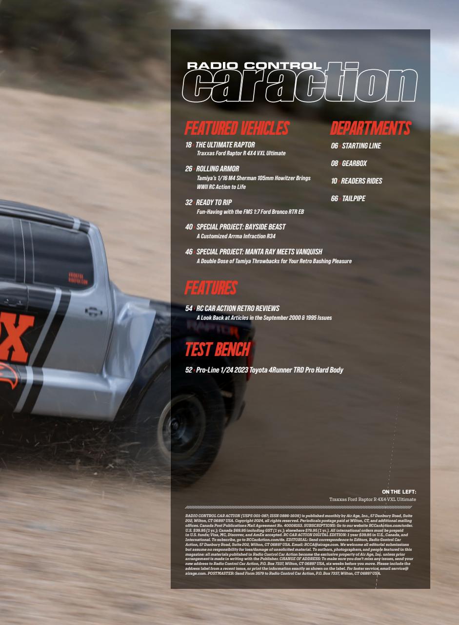RC Car Action Preview Pages