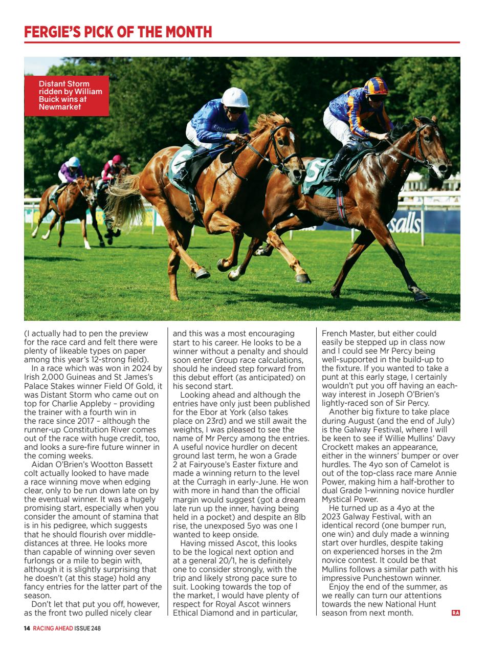 Racing Ahead Preview Pages