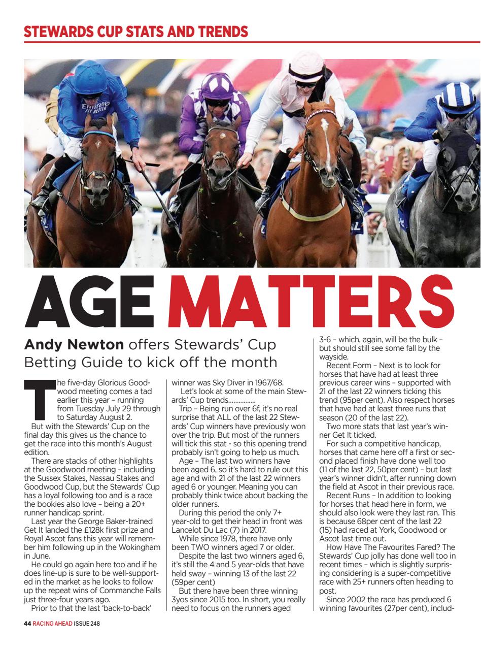 Racing Ahead Preview Pages