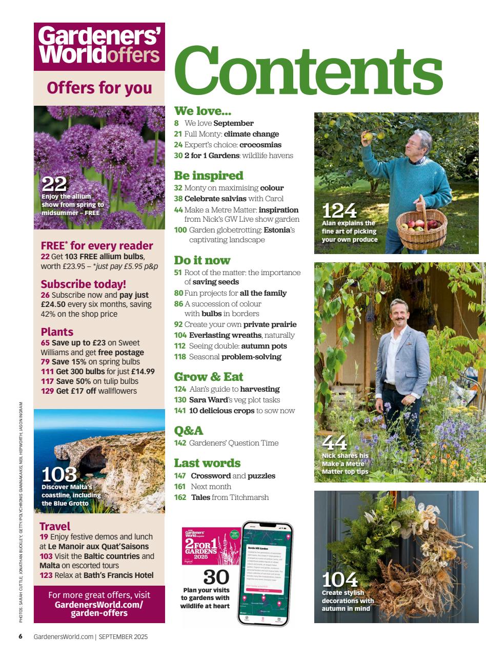 BBC Gardeners’ World Magazine Preview Pages