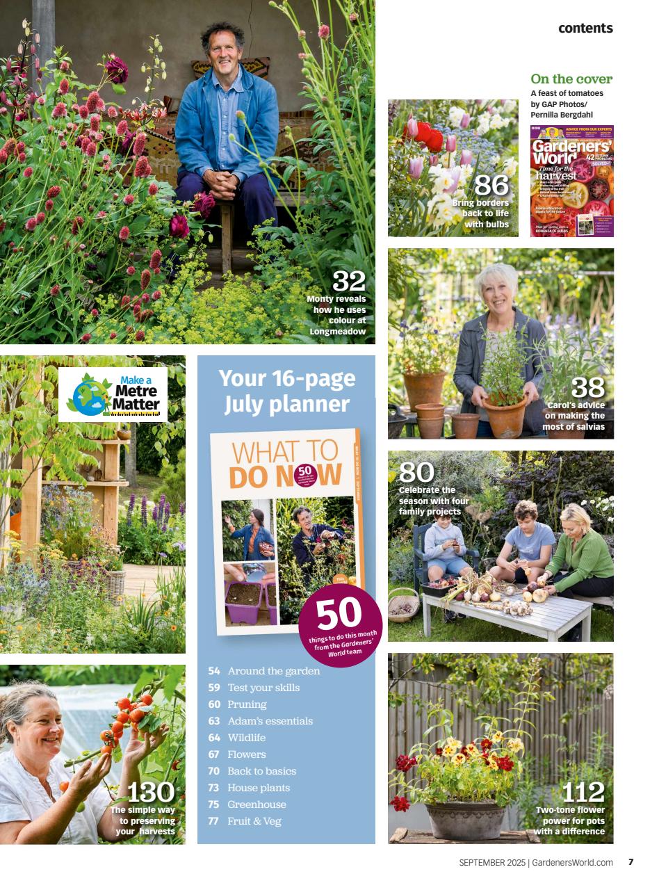 BBC Gardeners’ World Magazine Preview Pages