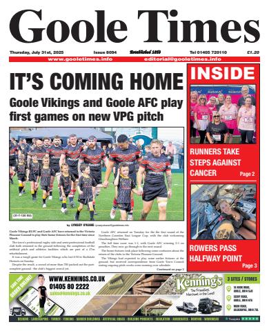 Goole Times issue July 31st 2025