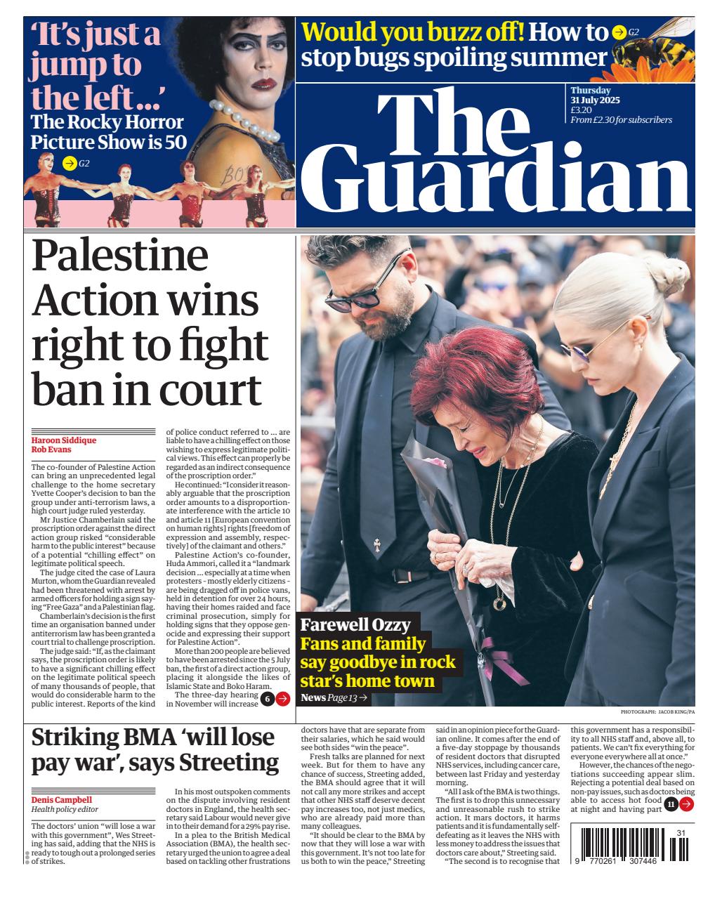 The Guardian Newspaper Preview Pages