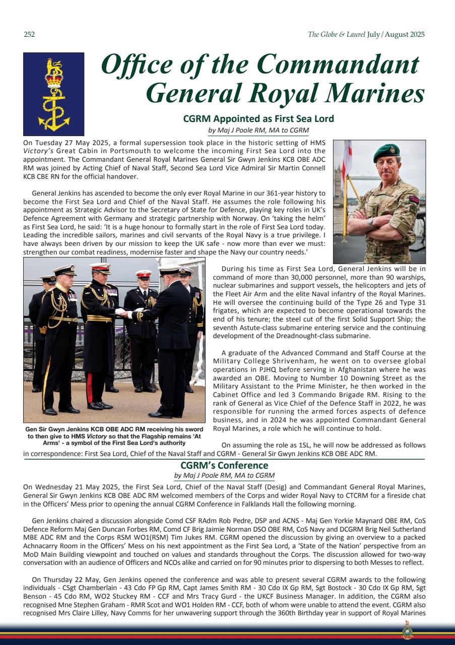 Globe & Laurel Preview Pages