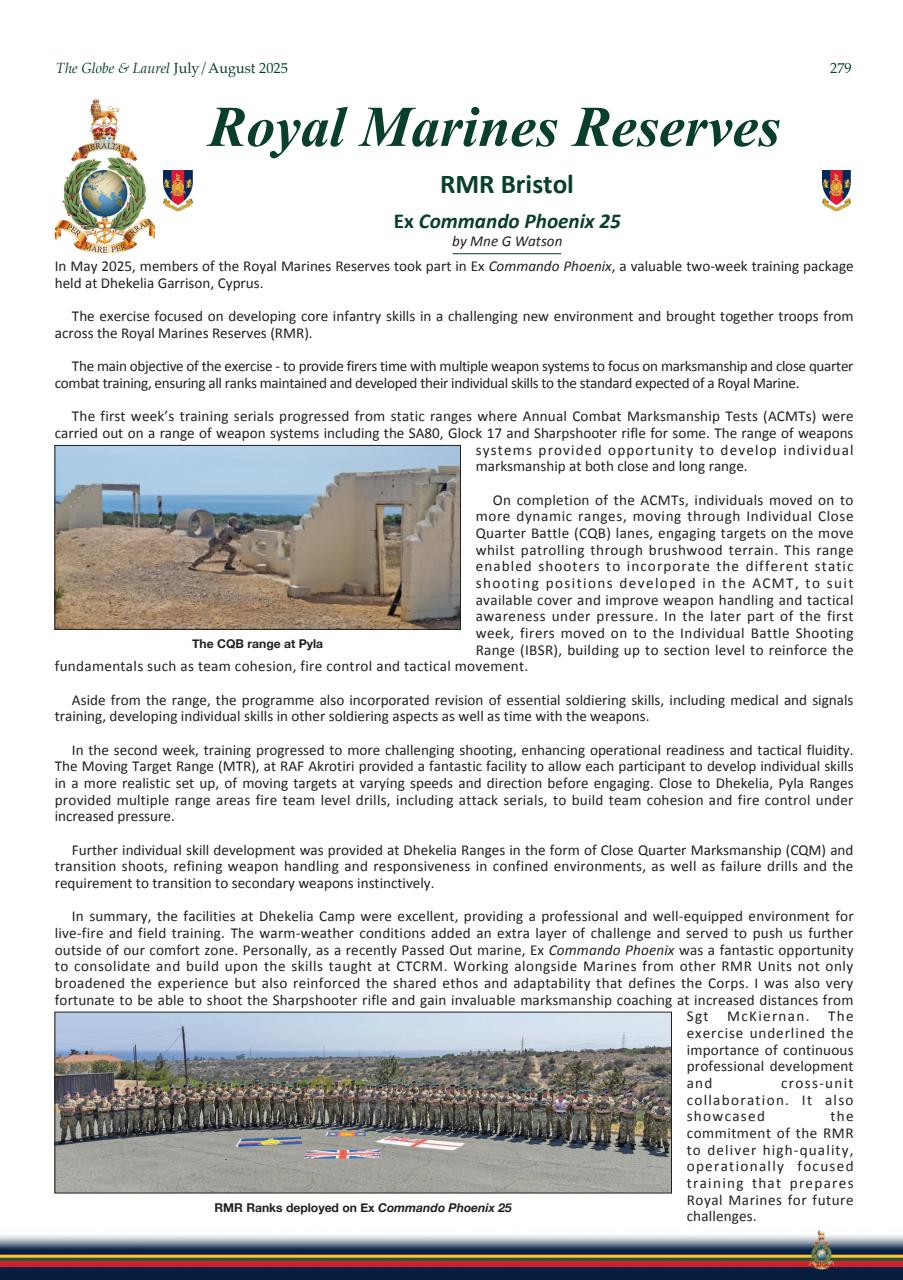 Globe & Laurel Preview Pages