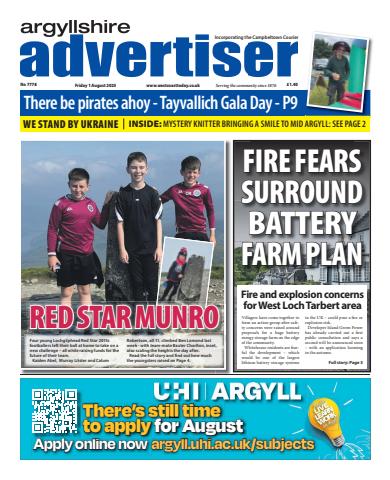 Argyllshire Advertiser issue Friday, August 01, 2025