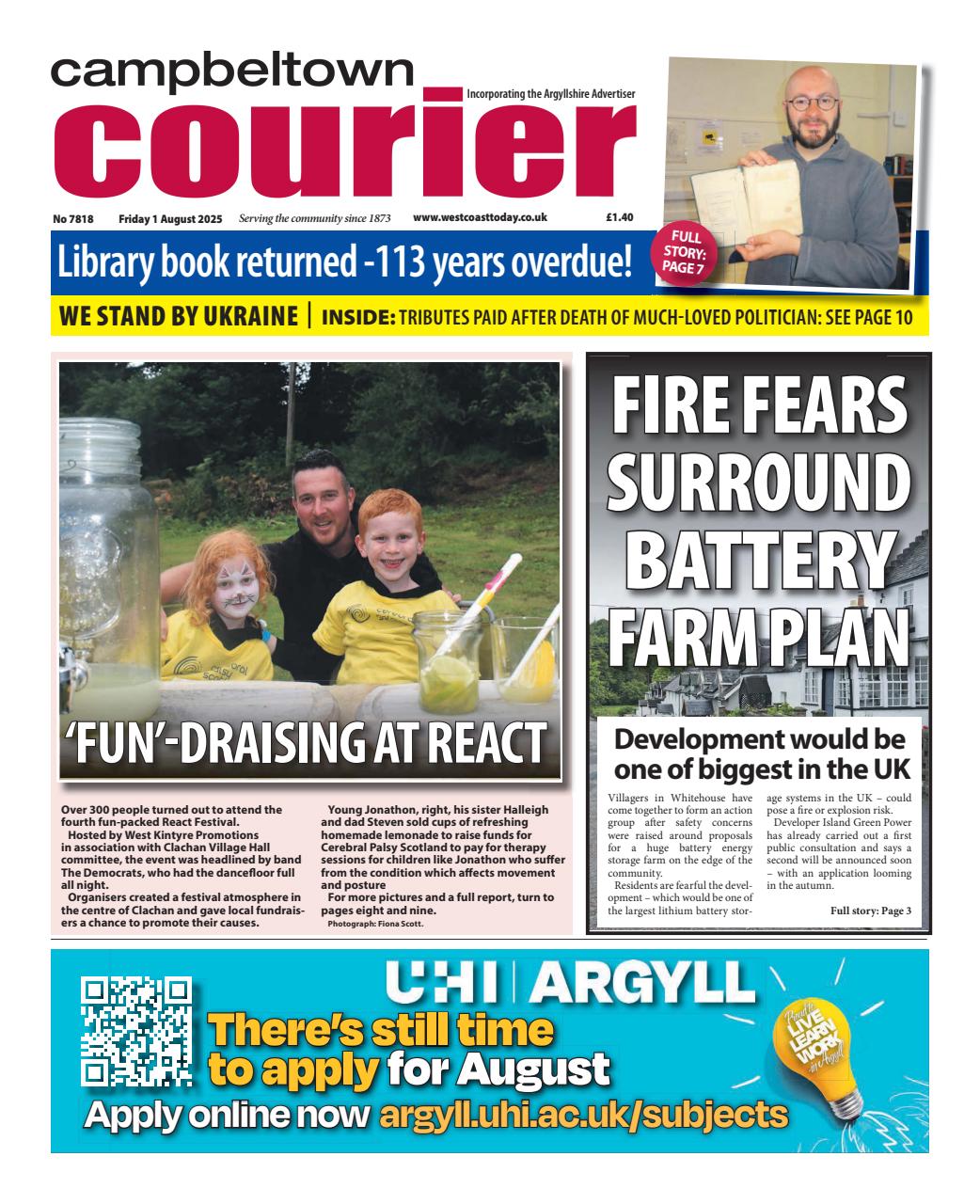 Campbeltown Courier Preview Pages