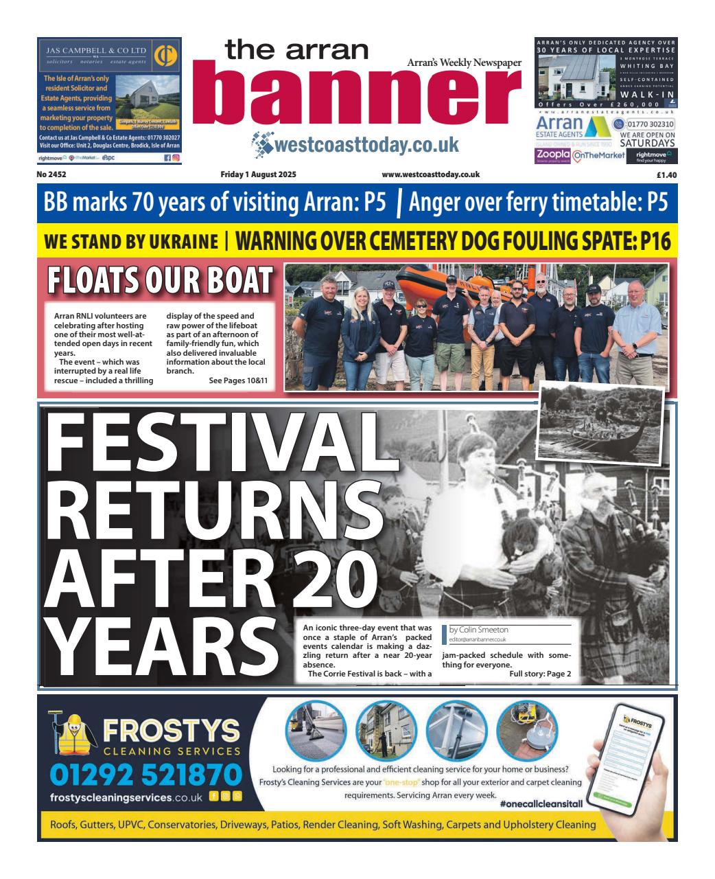 Arran Banner Preview Pages