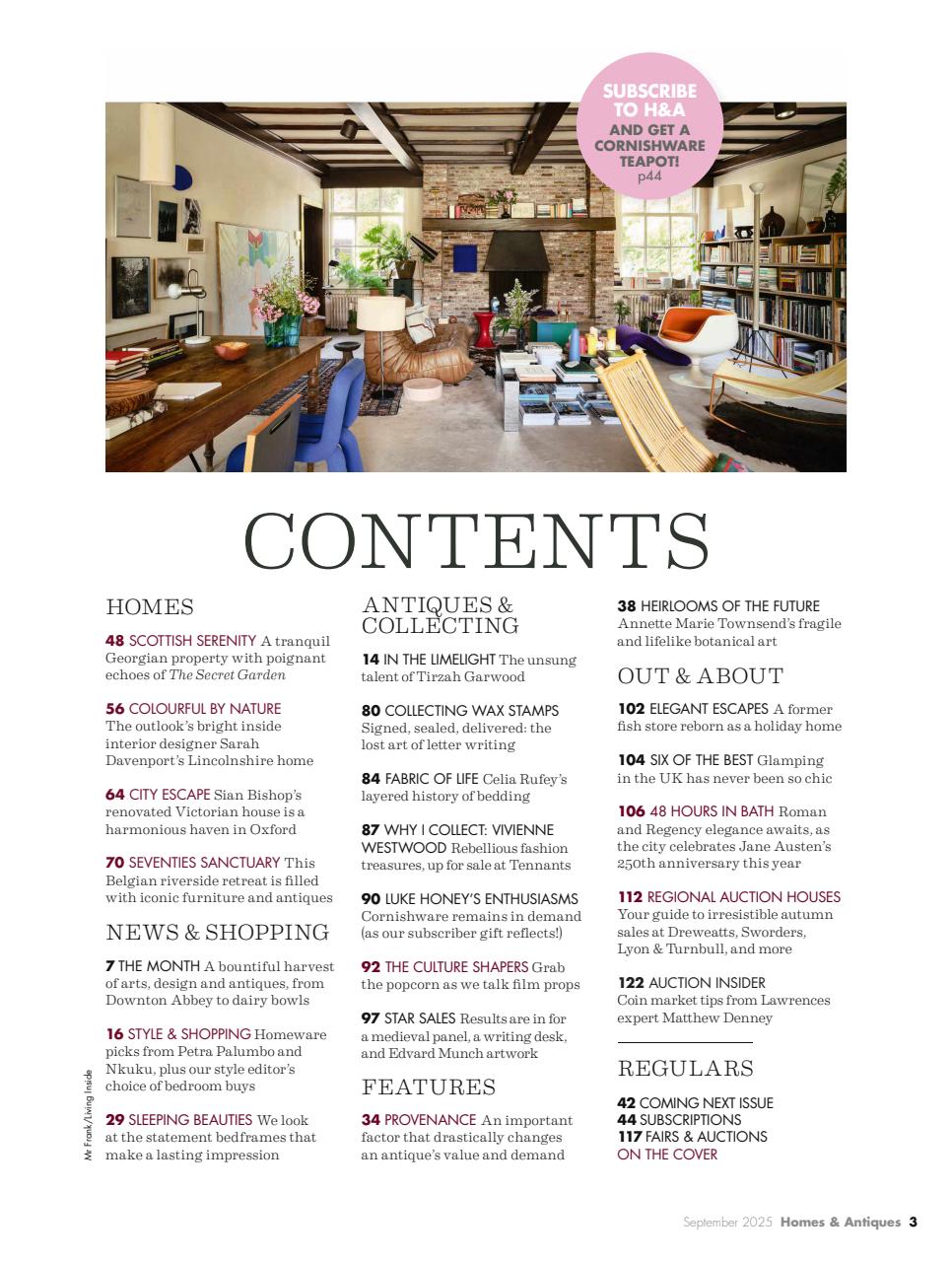Homes & Antiques Magazine Preview Pages