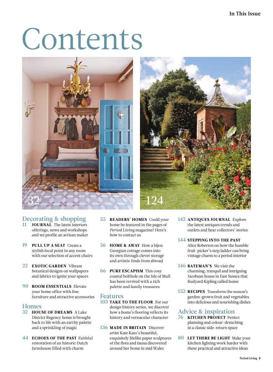 Period Living Magazine Preview Pages