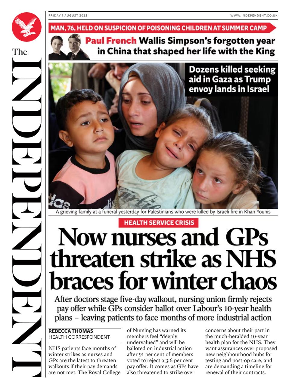 The Independent Daily Edition Newspaper Preview Pages