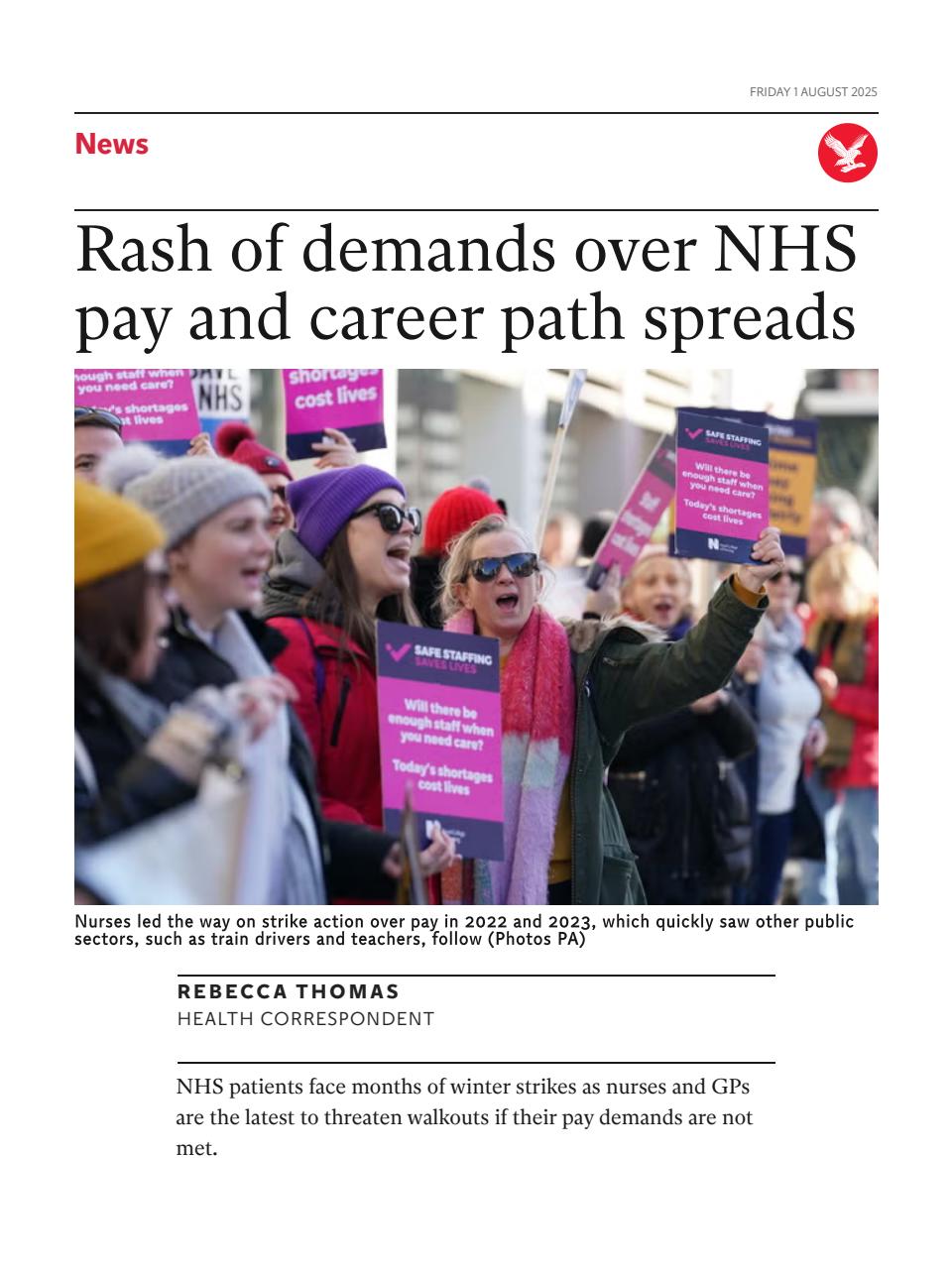 The Independent Daily Edition Newspaper Preview Pages