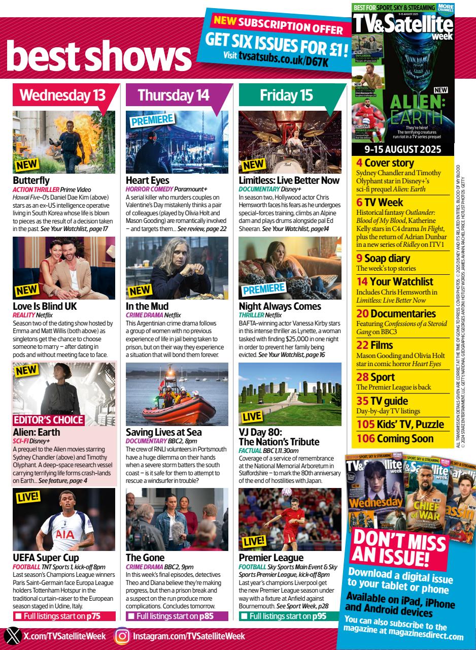 TV & Satellite Week Preview Pages