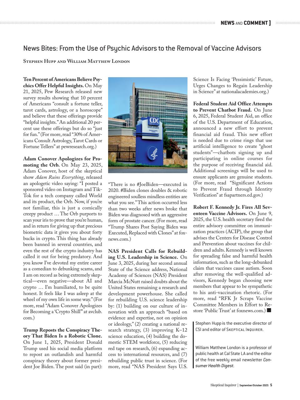 Skeptical Inquirer Preview Pages