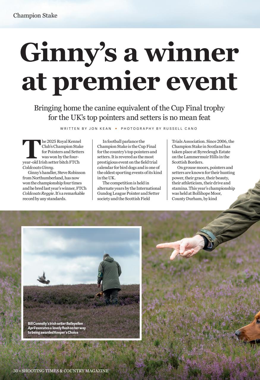 Shooting Times & Country Preview Pages