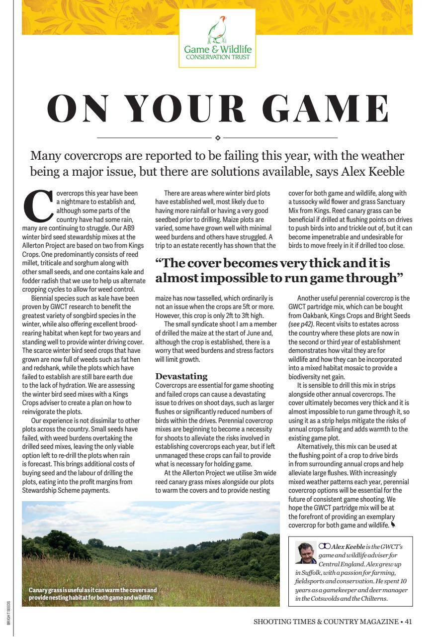 Shooting Times & Country Preview Pages