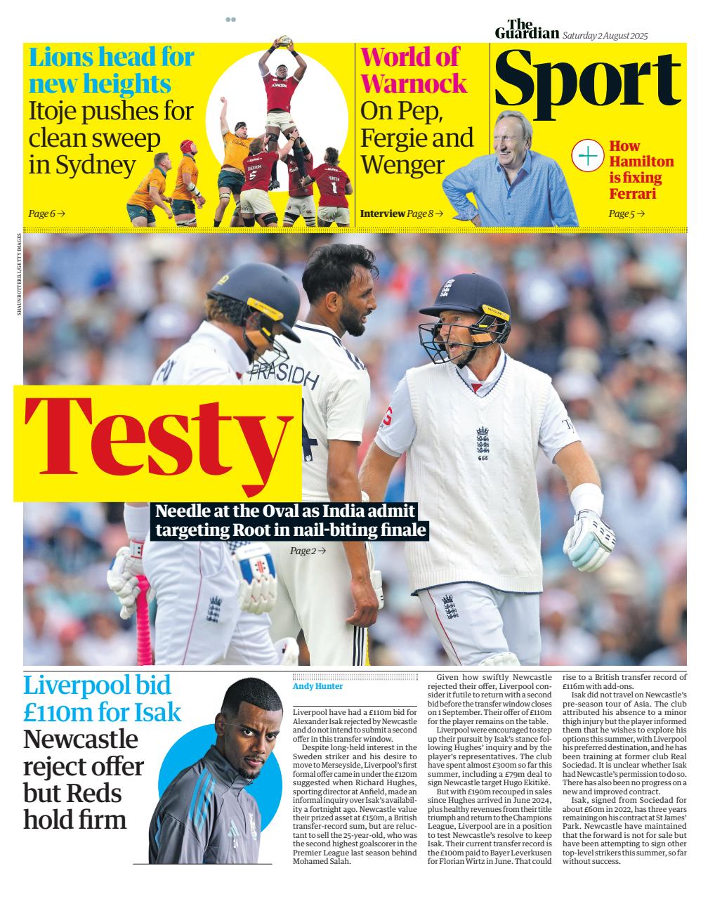 The Guardian Newspaper Preview Pages