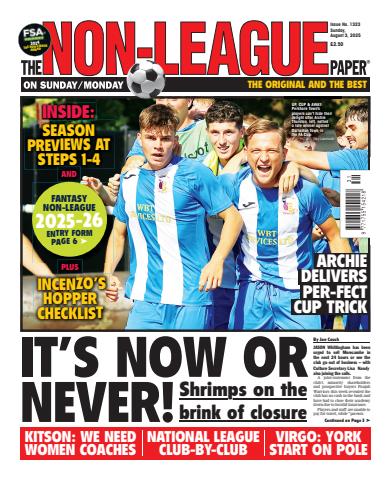 The Non-League Football Paper issue 3rd August 2025