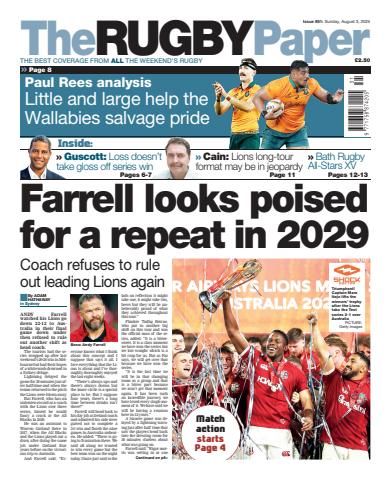 The Rugby Paper issue 3rd August 2025