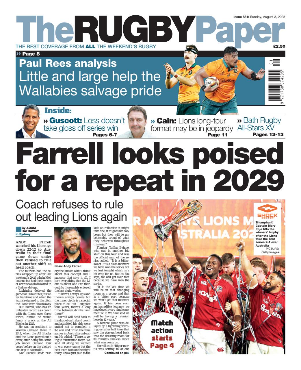 The Rugby Paper Preview Pages