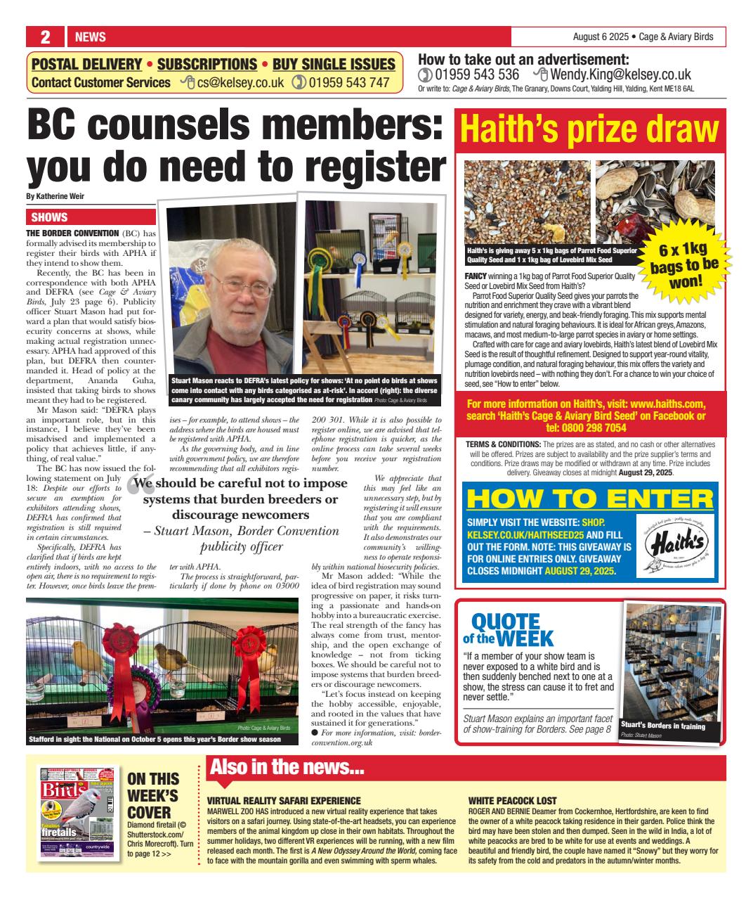 Cage & Aviary Birds Preview Pages