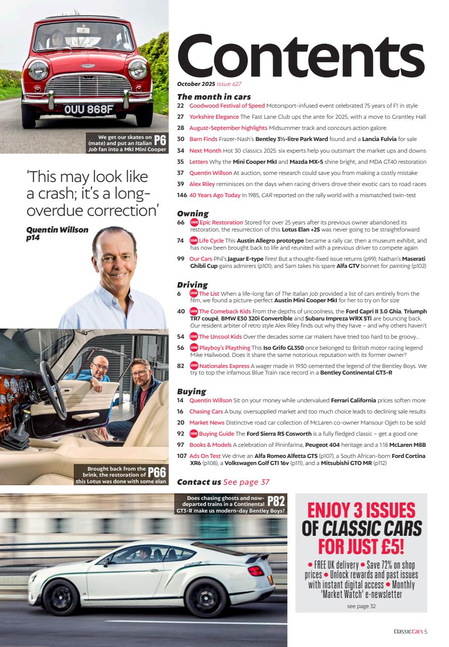 Classic Cars Preview Pages