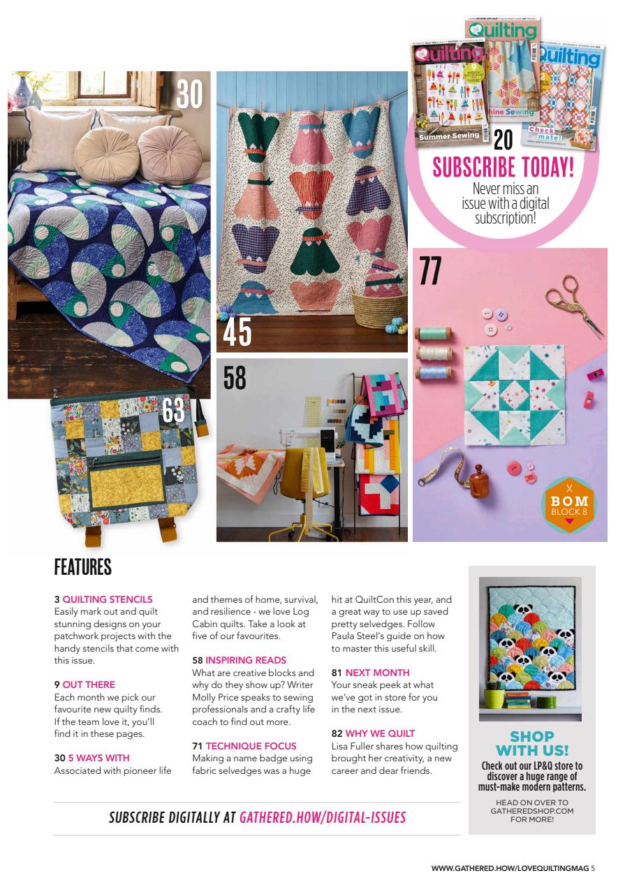 Love Patchwork & Quilting Preview Pages
