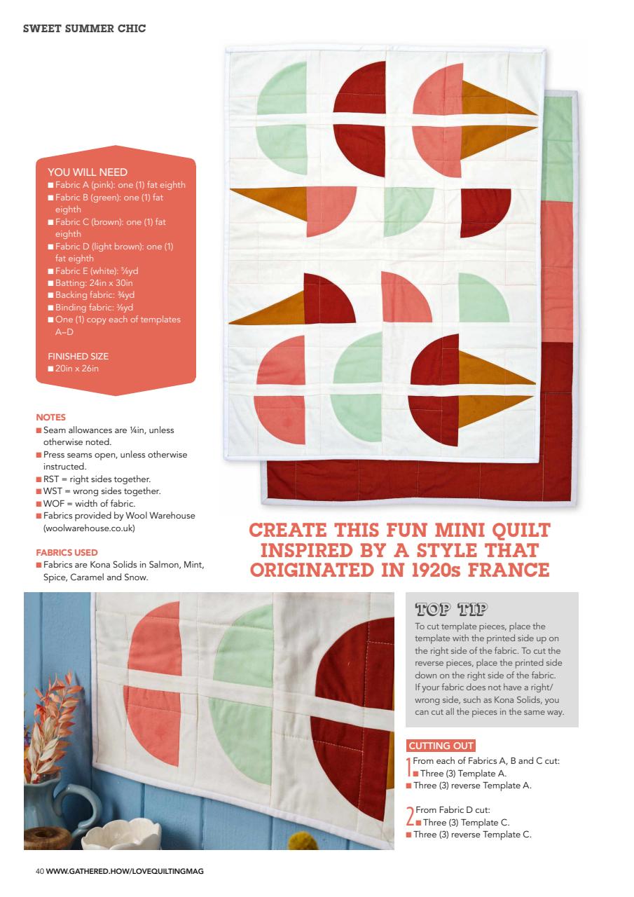 Love Patchwork & Quilting Preview Pages