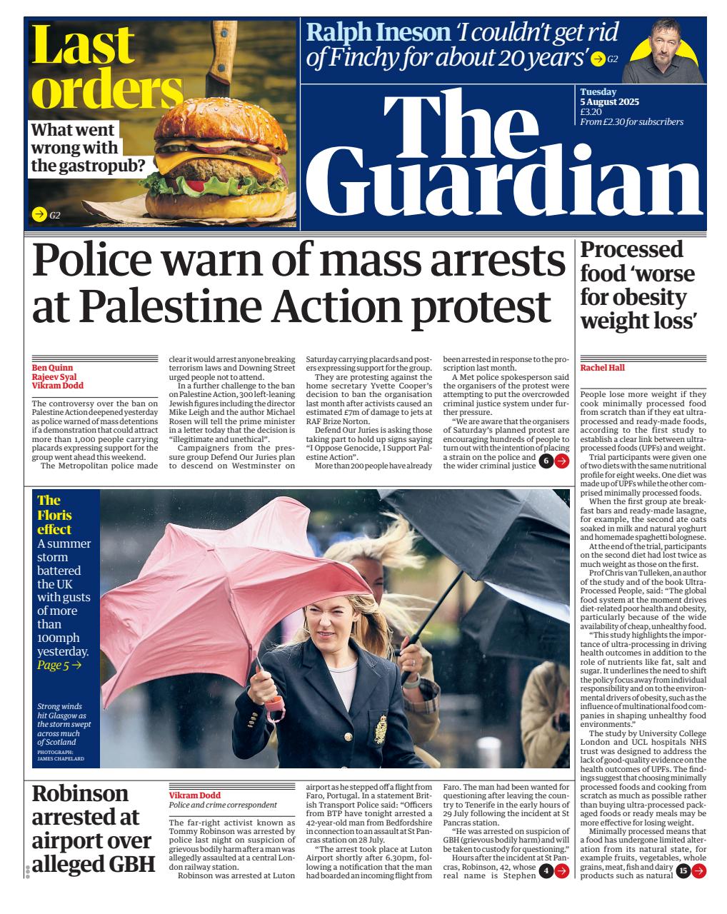 The Guardian Newspaper Preview Pages