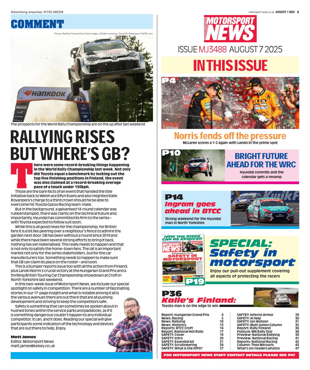 Motorsport News Preview Pages
